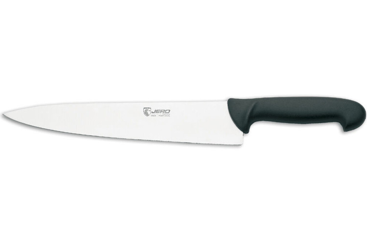 Couteau de tour/chef Jero Ecoline manche surmoul&eacute; noir 25cm
