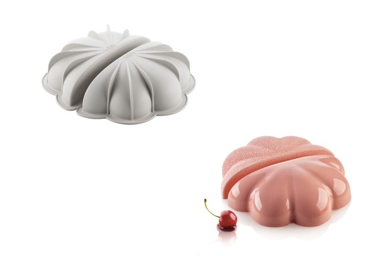 Set 2 pi&egrave;ces moule Silikomart Nuvola 3D nuage en silicone