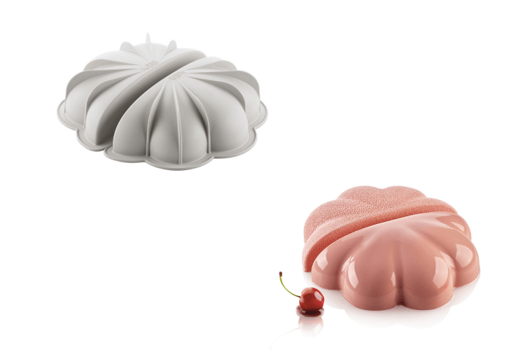 Set 2 pièces moule Silikomart Nuvola 3D nuage en silicone