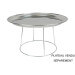 Support pour plateau de fruits de mer universel 19 ou 24cm en acier chromé