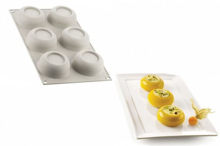 Moule silicone 3D Silikomart Mini dot 6 portions
