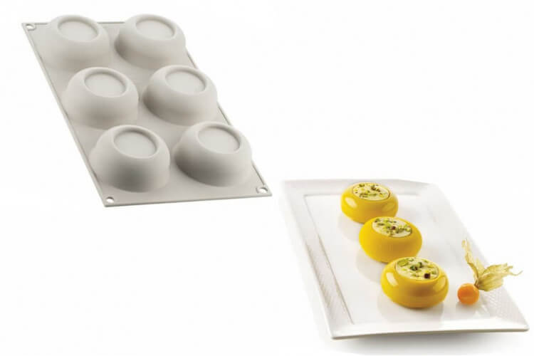 Moule silicone 3D Silikomart Mini dot 6 portions
