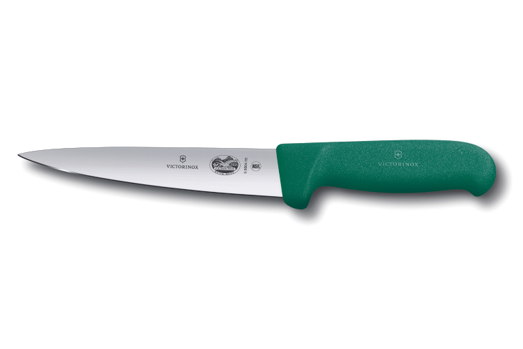Couteau à désosser et à saigner Victorinox 5.5604.14 lame 14cm manche en fibrox vert