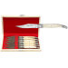 Coffret cadeau de 6 couteaux de table Laguiole Bougna manche en os