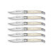 Coffret cadeau de 6 couteaux de table Laguiole Bougna manche en os