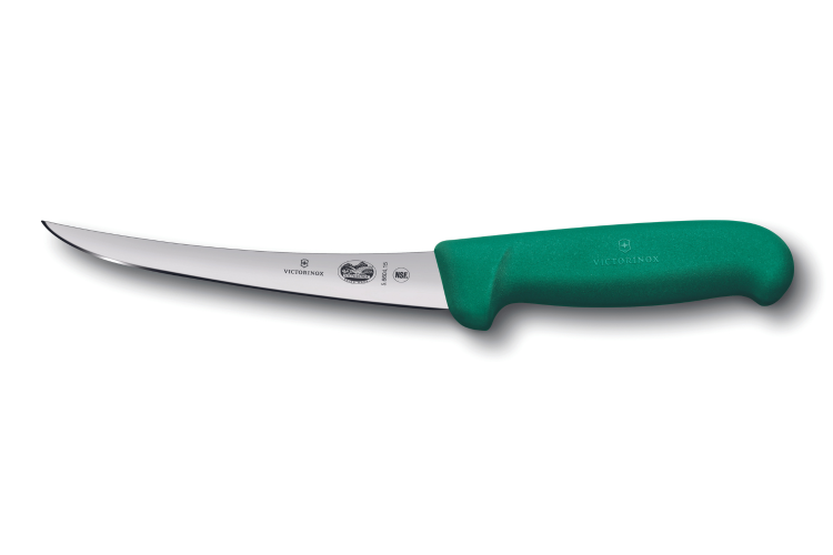 Couteau &agrave; d&eacute;sosser Victorinox 5.6604.12 lame renvers&eacute;e 12cm manche en fibrox vert