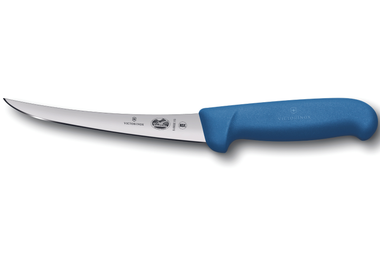 Couteau &agrave; d&eacute;sosser Victorinox 5.6602.15 lame renvers&eacute;e 15cm manche en fibrox bleu