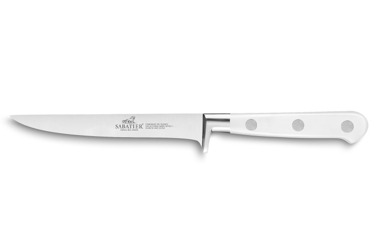 Couteau &agrave; d&eacute;sosser Sabatier Toque Blanche 100% forg&eacute; lame 13cm