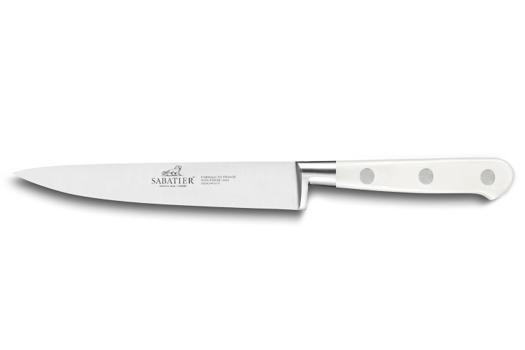Couteau filet de sole Sabatier Toque Blanche 100% forg&eacute; lame 15cm