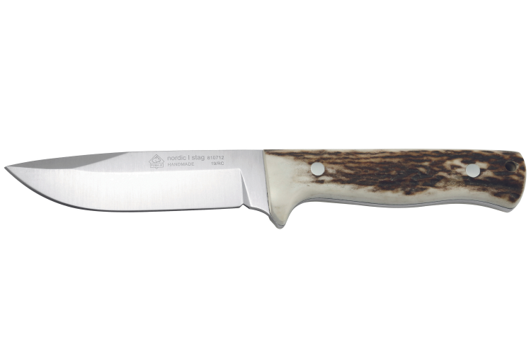 Couteau Puma IP Nordic I Stag 310712 lame 11,4cm manche bois de cerf + &eacute;tui cuir