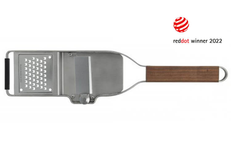 Râpe à truffe 2-en-1 Microplane Master manche en noyer