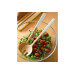 Couverts à salade Pebbly 29cm en bambou manche blanc