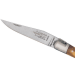 Couteau pliant Laguiole G.DAVID 8308 manche en olivier avec mitre en inox mat