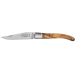 Couteau pliant Laguiole G.DAVID 8308 manche en olivier avec mitre en inox mat