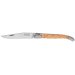 Couteau pliant Laguiole G.DAVID 4512 manche en bois de bouleau avec deux mitres en inox mat