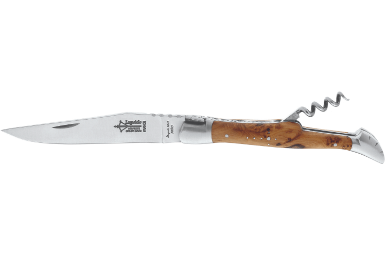 Couteau pliant Laguiole G.DAVID 6212 manche en genévrier avec deux mitres en inox