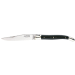 Couteau pliant Laguiole G.DAVID 3511 manche en ébène avec deux mitres en inox brillant