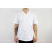 Veste de cuisine unisexe Egochef Leonardo blanche 100% coton à manches courtes M reconditionné