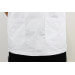 Veste de cuisine unisexe Egochef Leonardo blanche 100% coton à manches courtes M reconditionné