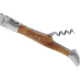 Couteau pliant Laguiole G.DAVID 6322 manche en bois d'olivier avec mitres en inox + tire-bouchon