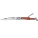 Couteau pliant Laguiole G.DAVID 4272 manche en bois de rose 12cm + mitres en inox + tire-bouchon