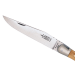 Couteau pliant Laguiole G.DAVID 3732 manche en olivier avec mitres en inox mat et tire-bouchon