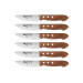 Coffret 6 couteaux à steak Trappeur Au Nain lames dentelées - Qualité française