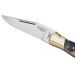 Couteau pliant Laguiole G.DAVID 1702 manche façon corne blonde 12cm avec tire-bouchon