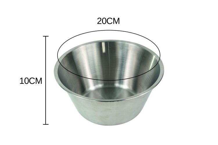 Bassine p&acirc;tissi&egrave;re Gobel diam&egrave;tre 20cm en acier inoxydable