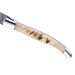 Couteau pliant Laguiole GILLES 5732 manche corne de bélier 12cm avec mitre
