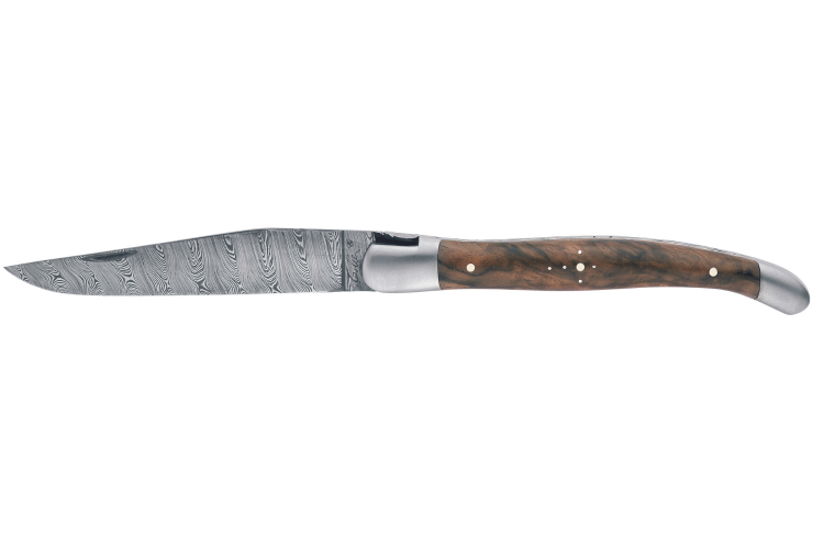 Couteau pliant Laguiole GILLES 5772 manche noyer 12cm avec mitres en inox