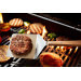 Spatule coudée à hamburger Triangle 41,5cm manche en bois de cerisier