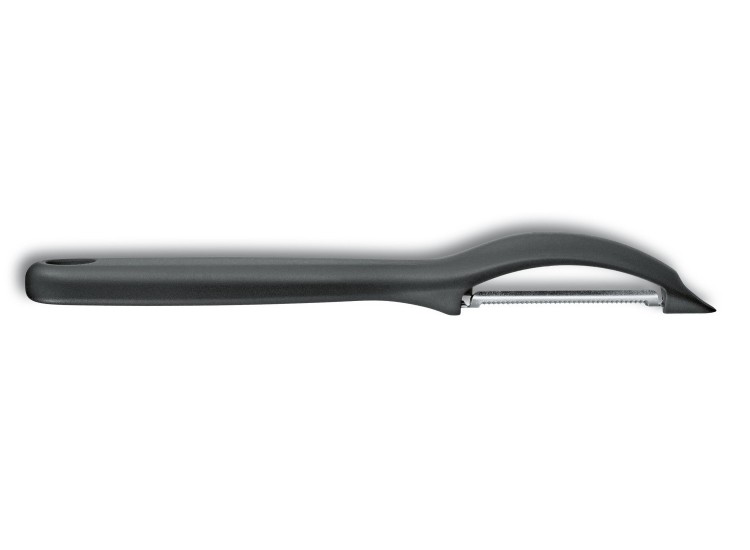 Eplucheur Victorinox noir lame double denture int&eacute;rieure