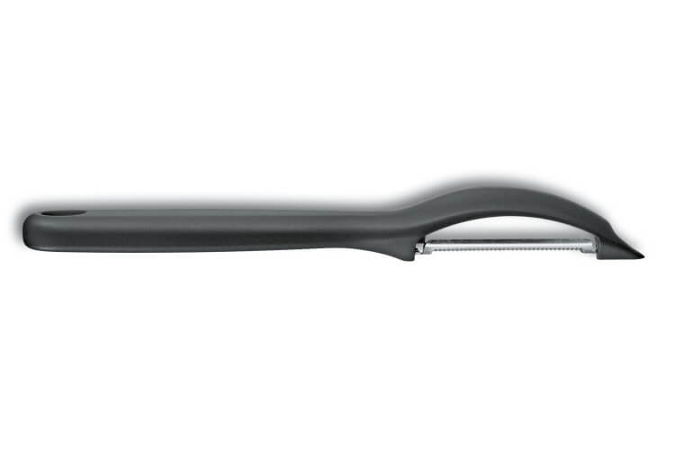 Eplucheur Victorinox noir lame double denture intérieure