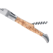 Couteau pliant Laguiole GILLES 8642 manche en bois de bouleau 12cm avec tire-bouchon