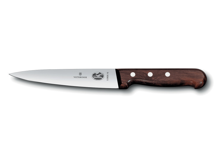 Couteau &agrave; d&eacute;sosser et &agrave; saigner  Victorinox 5.5600.12 lame 12cm manche en bois