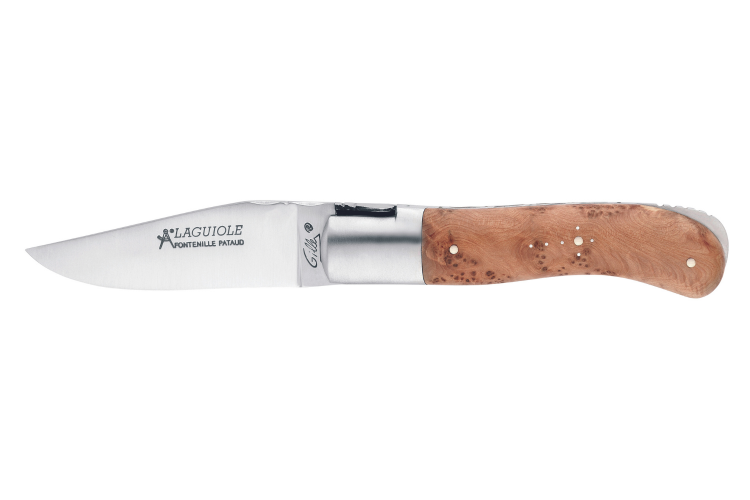 Couteau pliant Laguiole GILLES 9411 manche en bois de gen&eacute;vrier 10,5cm