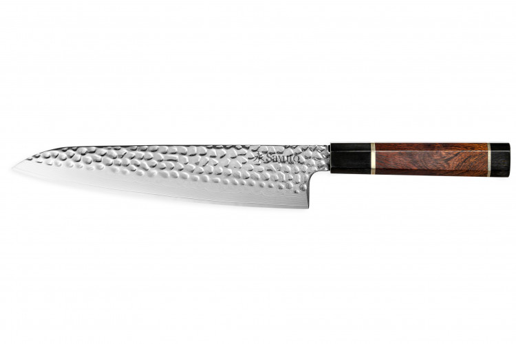 Couteau de chef Sayuto Desert Damas martel&eacute; 21cm