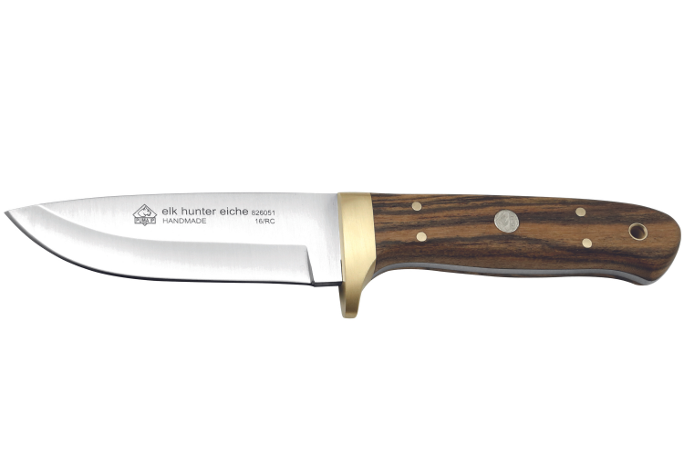 Couteau Puma IP Elk Hunter Eiche 304510 lame 10,5cm manche ch&ecirc;ne + &eacute;tui en cuir