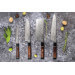 Couteau nakiri Sayuto Desert Damas martelé 17cm