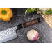 Couteau nakiri Sayuto Desert Damas martelé 17cm