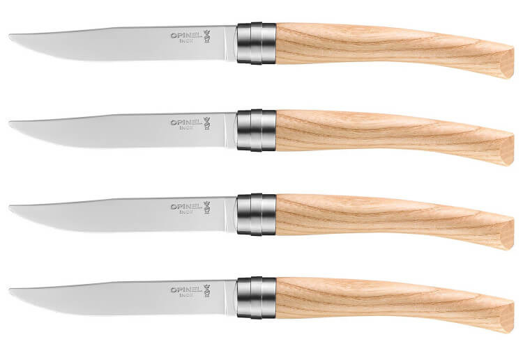 Coffret 4 couteaux Opinel Table Chic lame 10cm acier Sandvik