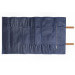 Mallette de cuisinier vide Wusaki denim et cuir pour couteaux et ustensiles - 16 places