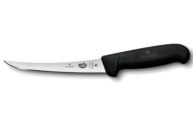 Couteau &agrave; d&eacute;sosser Victorinox 5.6613.12 lame flexible 12cm manche fibrox noir