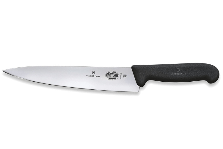 Couteau éminceur Victorinox 5.2003.22 lame 22cm manche en fibrox noir