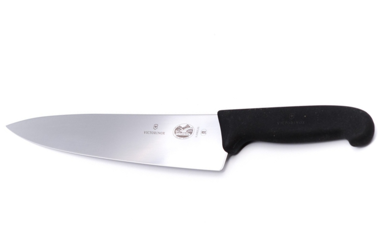 Couteau &eacute;minceur Victorinox 5.2003.25 lame 25cm manche fibrox noir
