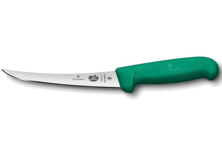 Couteau à désosser Victorinox 5.6614.12 lame renversée flexible 12cm manche fibrox vert