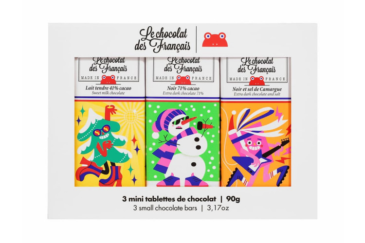 Coffret de 3 tablettines bio Le Chocolat des fran&ccedil;ais - 90g