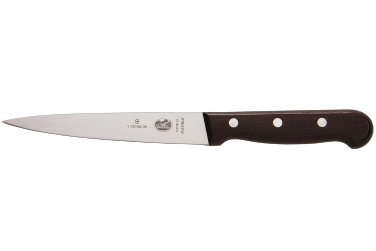Couteau &agrave; d&eacute;nerver/filet de sole Victorinox 5.3700.16 lame 16cm manche bois