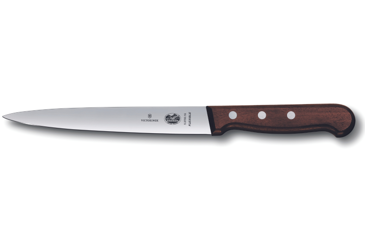 Couteau &agrave; d&eacute;nerver/filet de sole Victorinox 5.3700.18 lame 18cm manche bois